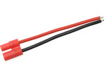 Konektor złocony 3.5mm męski kabel 14AWG 10cm (1)