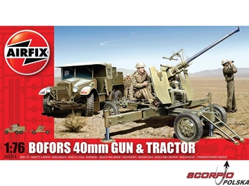 Classic Kit military Bofors 40mm Gun and Tractor 1:76 / AF-A02314