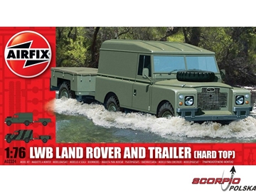 Airfix military LWB Land Rover Hard Top and Trailer (1:76) / AF-A02324
