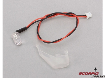 Blade 350 QX: Przednia dioda LED czerw z pokrywą / BLH7807