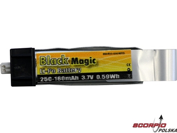 LiPol Black Magic 3.7V 160mAh 25C EFL / BMF25-0160-1EFL