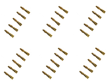 Bulk BL Connectors, Male, Gold, 2mm (30) / DLR1106