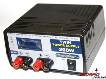 Zasilacz stabilizowany 200W 230V/13.8V 15A TwinOut / FO-FS-PS200TE
