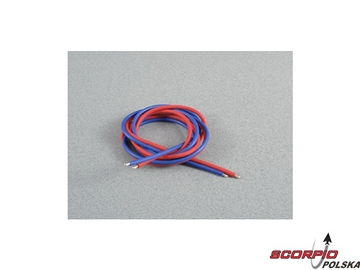 Kabel silikonowy 1.0mm x 1m czerwony / niebieski / FO-LGL-SW010