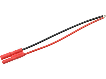 Konektor złocony 2.0mm męski kabel 20AWG 10cm (1) / GF-1060-002