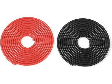 Kabel silikonowy 0.35mm2 22AWG czerwony+czarny (1+ / GF-1340-007
