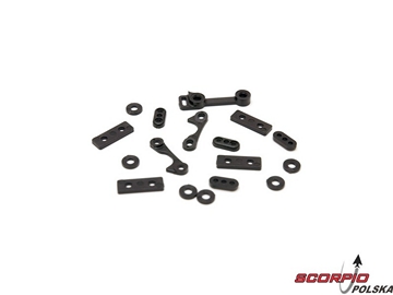 Chassis Spacer/Cap Set: 8B 2.0 / LOSA4453