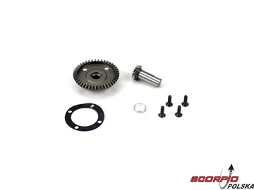 Front/Rear Diff Ring & Pinion: LST. LST2. AFT. MGB / LOSB3534