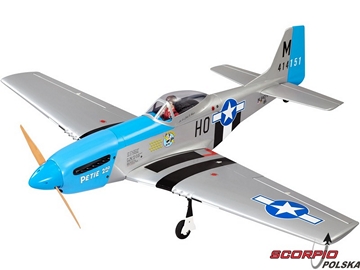 P-51D Mustang 20cc ARF niebieski / NA8714B