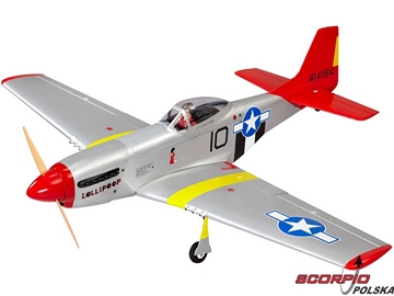 P-51D Mustang 20cc ARF czerwony / NA8714C