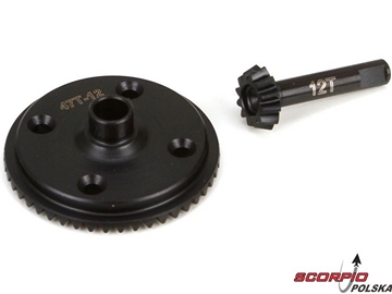 TLR: 8T 3.0: Front Ring and Pinion Gear Set / TLR242011