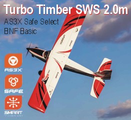 E-flite Turbo Timber SWS 2.0m AS3X Safe Select BNF Basic