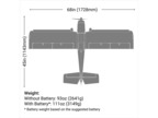 E-flite Super Timber 1.7m AS3X SAFE Select BNF Basic