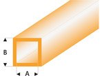 Raboesch profil ASA rurka kwadratowa przeźroczysta pomarańczowa 2x3x330mm (5)