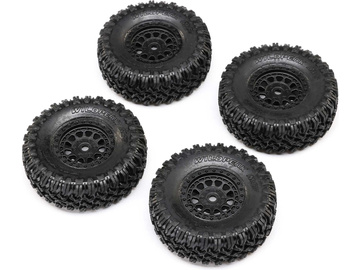 Axial opona Falken M/T, felga 1.0" Black Rhino Primm (4): SCX24 / AXI-1538