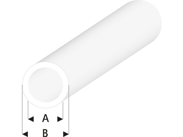 Raboesch profil ASA rurka przeźroczysta 2x3x330mm / KR-rb422-53-3