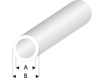 Raboesch profil ASA rurka przeźroczysta biała 3x4x330 (5) / KR-rb423-55-3